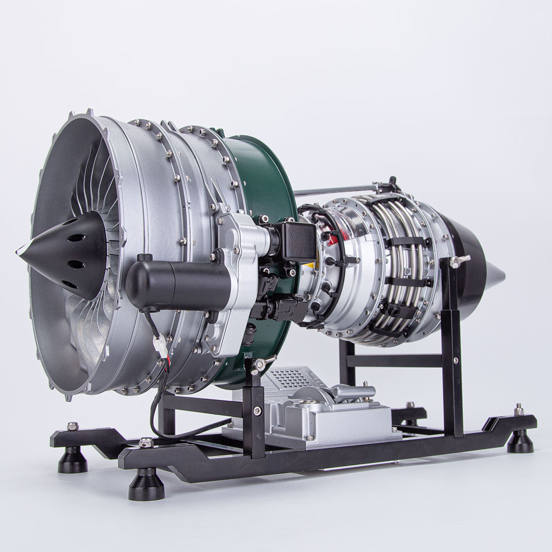 Turbofan Engine Model Kit that Works - Build Your Own Turbofan Engine - TECHING 1/10 Full Metal Dual-Spool Turbofan Engine Aircraft Jet Engine Model 1000+Pcs