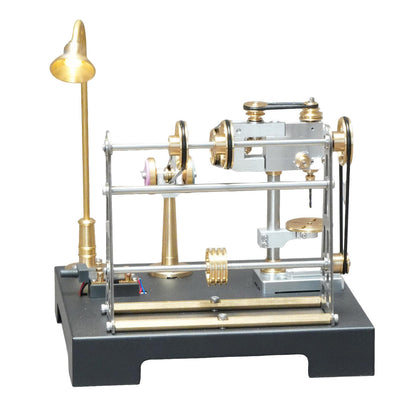 RETROL SE-03 Working Stationary Mill Steam Engine Model Kit with Boiler, Generator and Lamp Stand