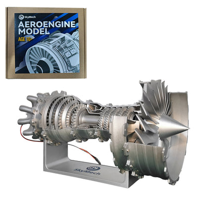 SKYMECH TRENT 900 Turbofan Engine Model Kit - Build Your Own Jet Engine that Works - Working Aircraft Engine Model Educational Toy