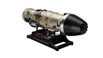 Turbofan Engine Model Kit that Works - Build Your Own Turbofan Engine - TECHING 1/10 Full Metal Electric Turbojet Engine Small Bypass Ratio Twin Rotor Aircraft Model DM135 600+Pcs