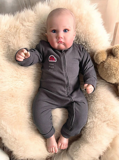 Caleb – Open Eyed Reborn Toddler Doll | Realistic Awake Boy – Crafted with Care in the UK