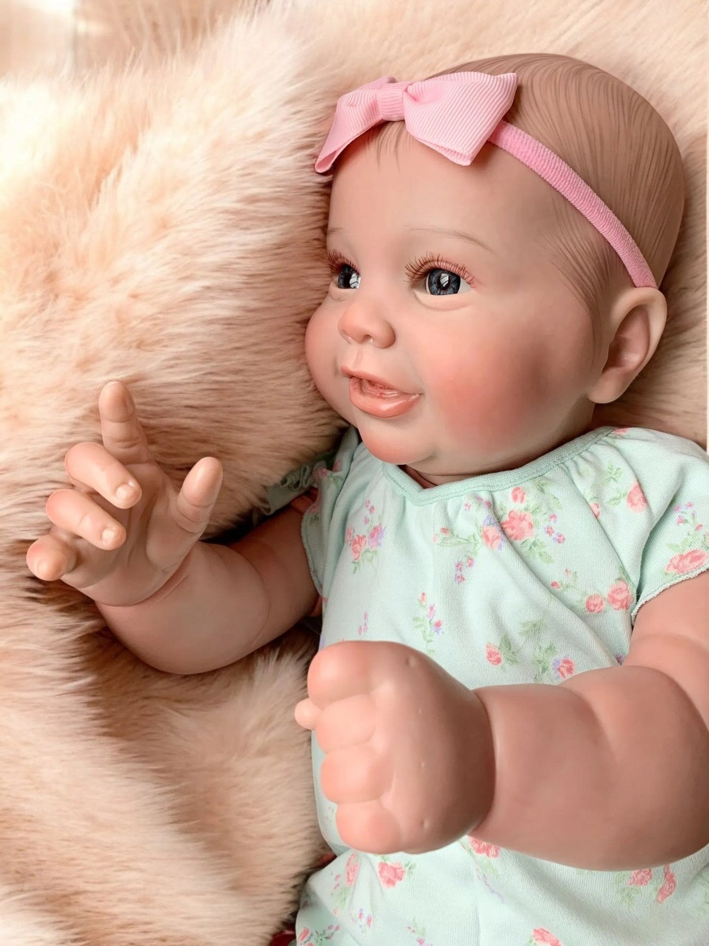 Coco – Open Eyed Reborn Toddler Doll | Realistic Awake Girl – Crafted with Care in the UK