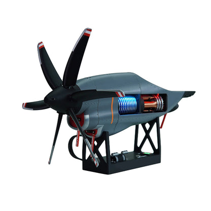 1/6 Scale C130 FMD 3D-Printed Variable-Pitch Turboprop Engine Model, STEM Educational Tool