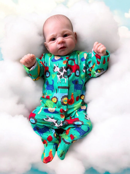 Eli – Open Eyed Reborn Baby Doll | Realistic Newborn Boy – Crafted with Care in the UK