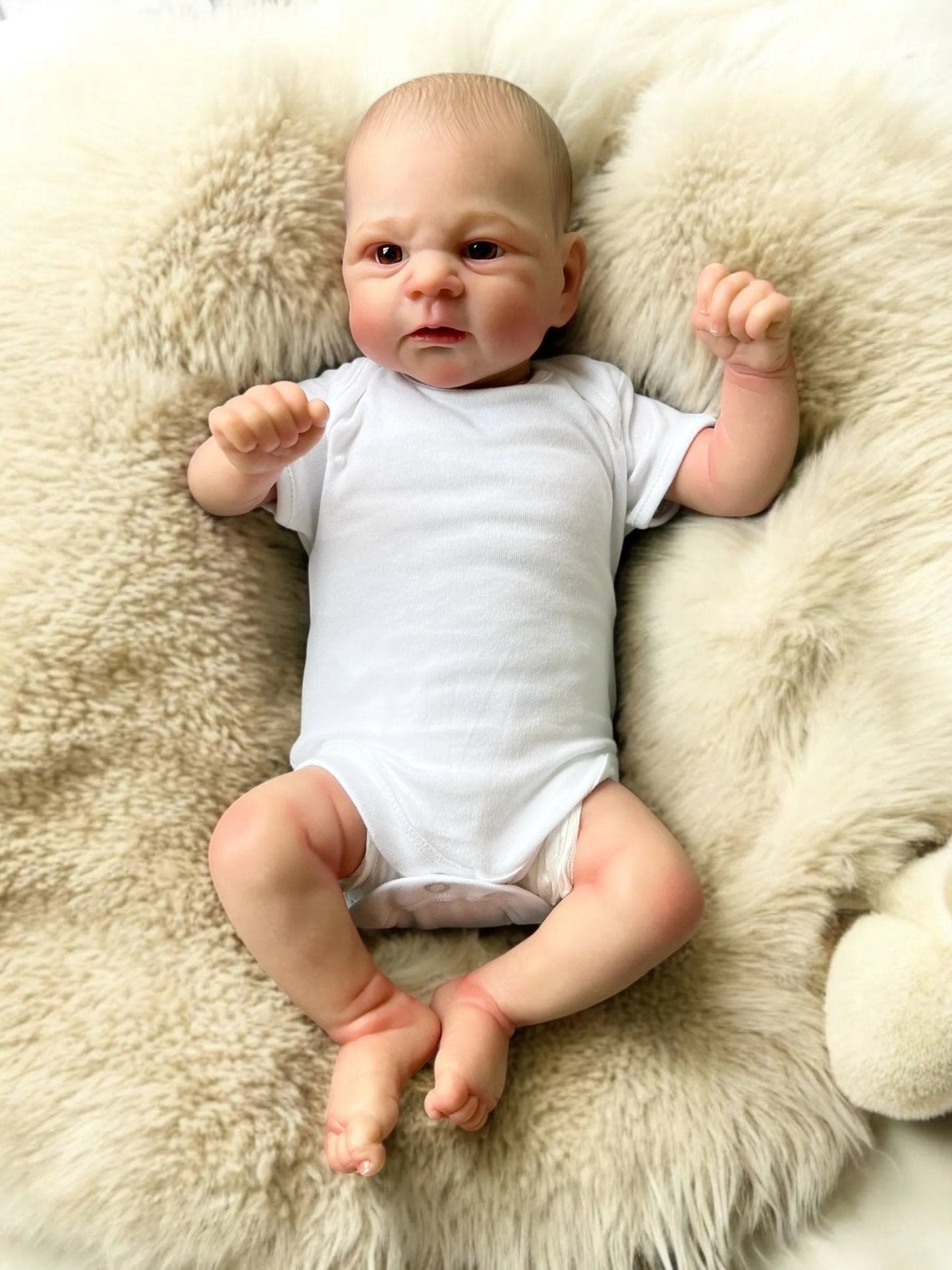 Eli – Open Eyed Reborn Baby Doll | Realistic Newborn Boy – Crafted with Care in the UK