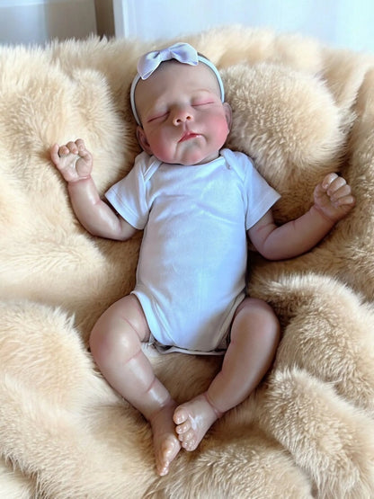 Ella – Closed Eyed Reborn Baby Doll | Realistic Newborn Girl – Crafted with Care in the UK