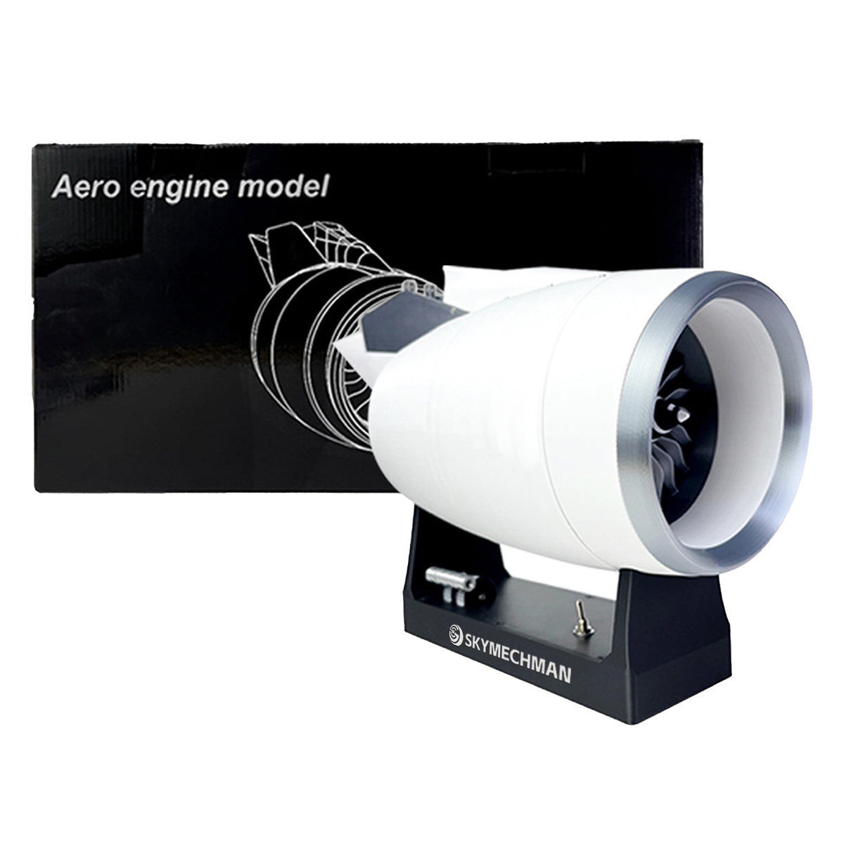 SKYMECHMAN 1/24 Scale A38X Turbofan Engine Model Kit - Build Your Own Turbofan Engine that Works