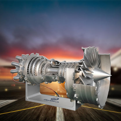 SKYMECH TRENT 900 Turbofan Engine Model Kit - Build Your Own Jet Engine that Works - Working Aircraft Engine Model Educational Toy