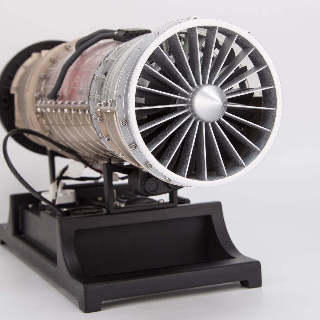 Turbofan Engine Model Kit that Works - Build Your Own Turbofan Engine - TECHING 1/10 Full Metal Electric Turbojet Engine Small Bypass Ratio Twin Rotor Aircraft Model DM135 600+Pcs