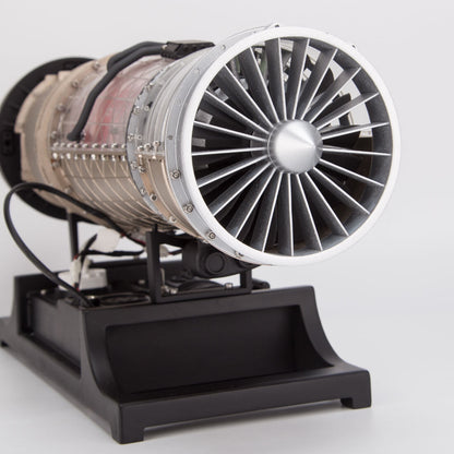 Turbofan Engine Model Kit that Works - Build Your Own Turbofan Engine - TECHING 1/10 Full Metal Electric Turbojet Engine Small Bypass Ratio Twin Rotor Aircraft Model DM135 600+Pcs