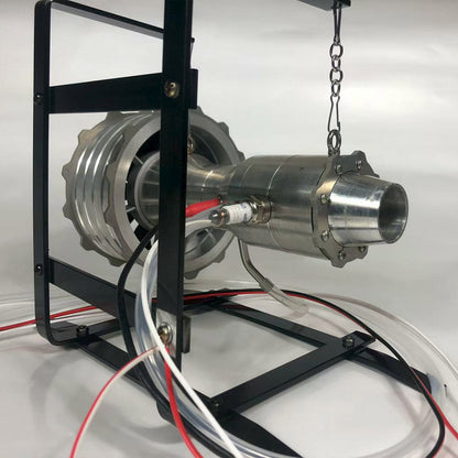Miniature Turbofan Engine Model Precision-Crafted Removable and Maintainable Jet Engine with Liquid Gas Combustion
