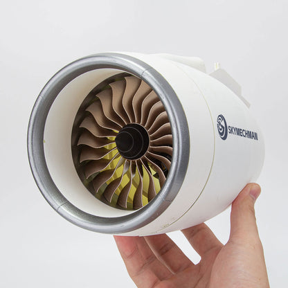 SKYMECH NTR-900 1/30 Turbofan Engine Model Kit - Build Your Own Turbofan Engine that Works - Working Jet Engine 150PCS