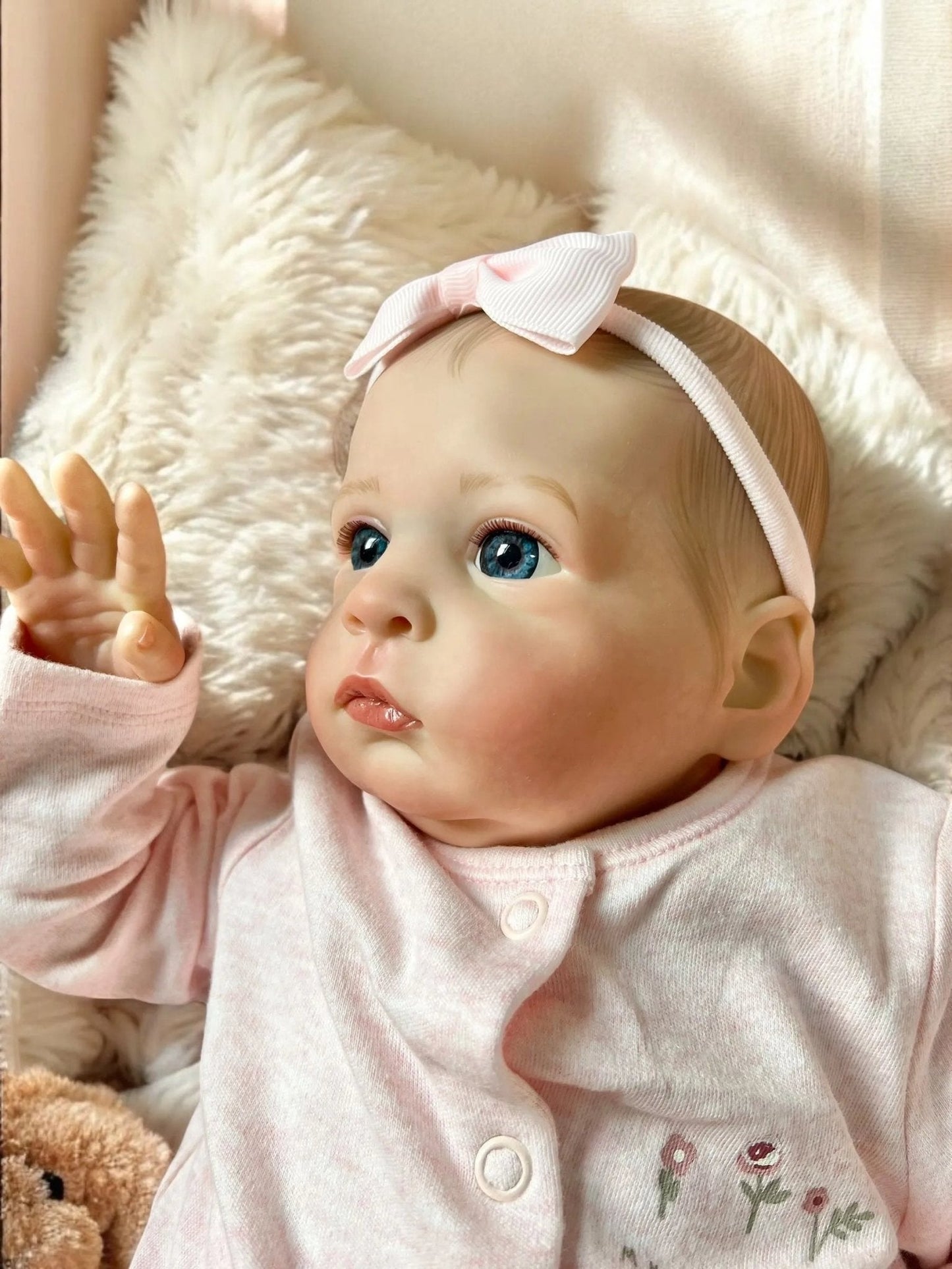 Grace – Open Eyed Reborn Baby Doll | Realistic Newborn Girl – Crafted with Care in the UK