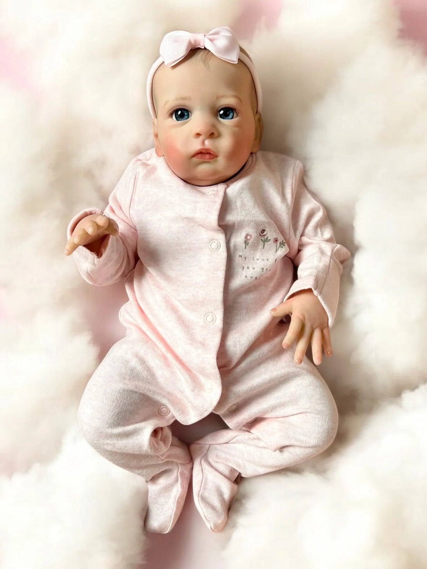 Grace – Open Eyed Reborn Baby Doll | Realistic Newborn Girl – Crafted with Care in the UK