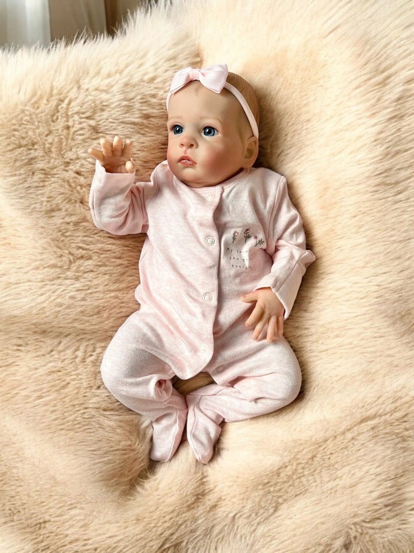 Grace – Open Eyed Reborn Baby Doll | Realistic Newborn Girl – Crafted with Care in the UK
