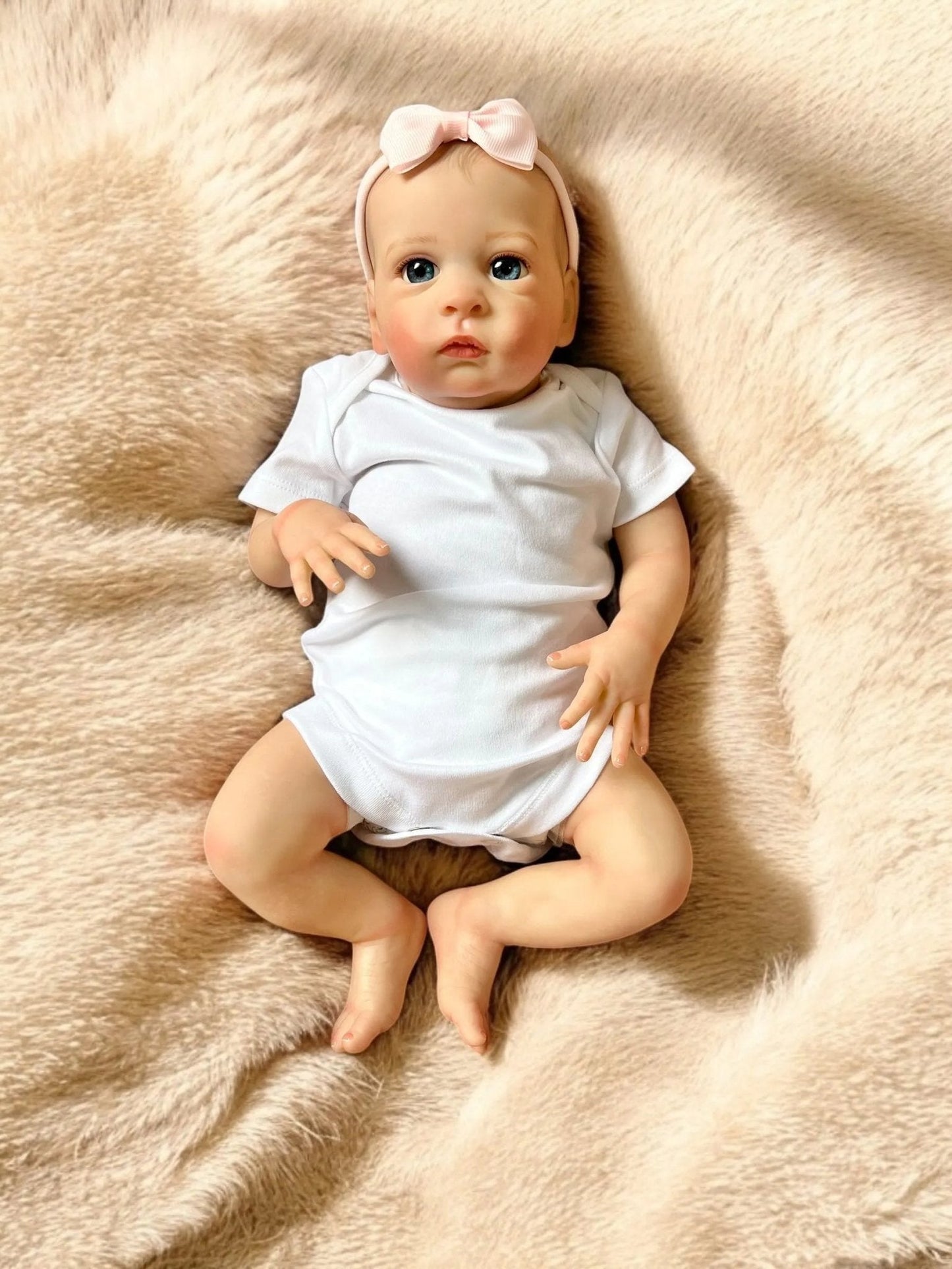 Grace – Open Eyed Reborn Baby Doll | Realistic Newborn Girl – Crafted with Care in the UK