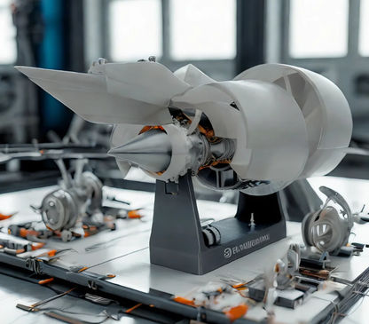SKYMECHMAN 1/24 Scale A38X Turbofan Engine Model Kit - Build Your Own Turbofan Engine that Works