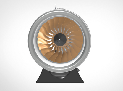 SKYMECH NTR-900 1/30 Turbofan Engine Model Kit - Build Your Own Turbofan Engine that Works - Working Jet Engine 150PCS