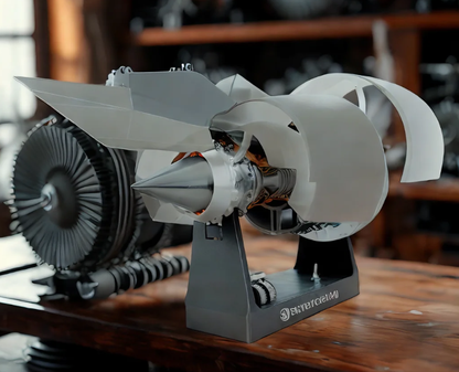 SKYMECHMAN 1/24 Scale A38X Turbofan Engine Model Kit - Build Your Own Turbofan Engine that Works