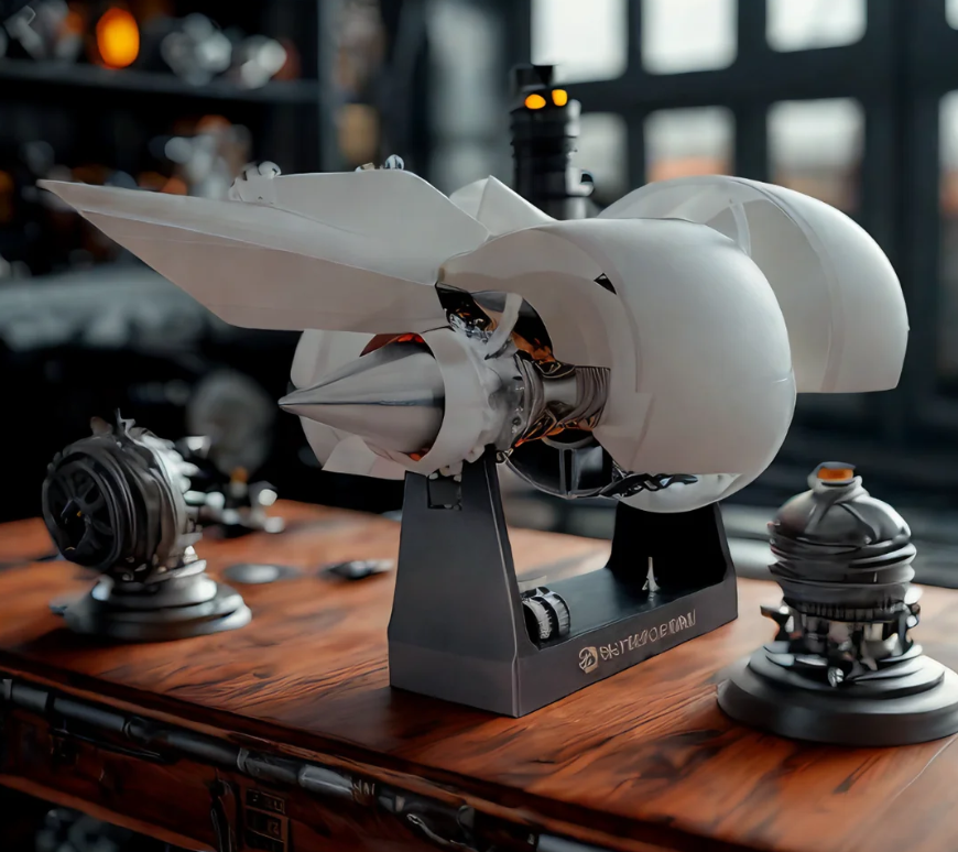 SKYMECHMAN 1/24 Scale A38X Turbofan Engine Model Kit - Build Your Own Turbofan Engine that Works