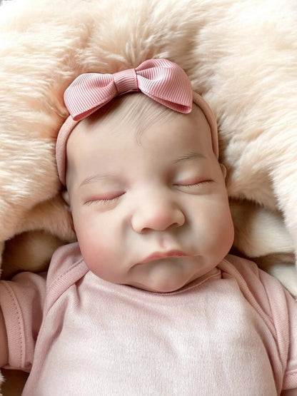Lacey – Closed Eyed Reborn Baby Doll | Realistic Newborn Girl – Crafted with Care in the UK