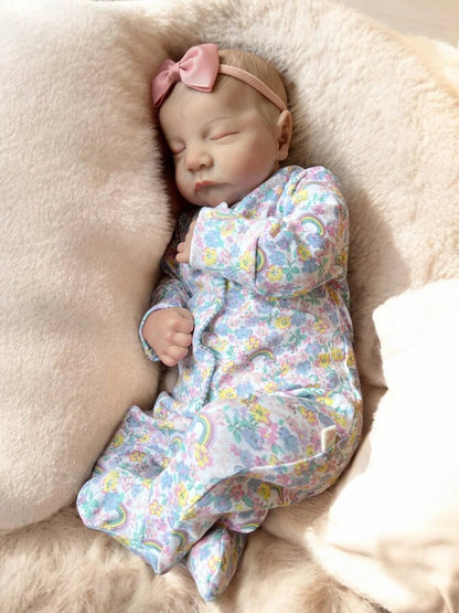 Lacey – Closed Eyed Reborn Baby Doll | Realistic Newborn Girl – Crafted with Care in the UK