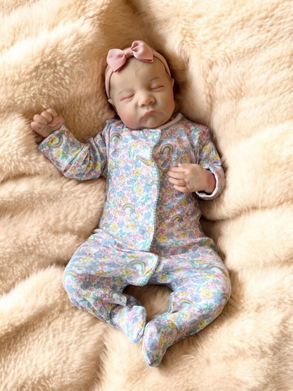 Lacey – Closed Eyed Reborn Baby Doll | Realistic Newborn Girl – Crafted with Care in the UK