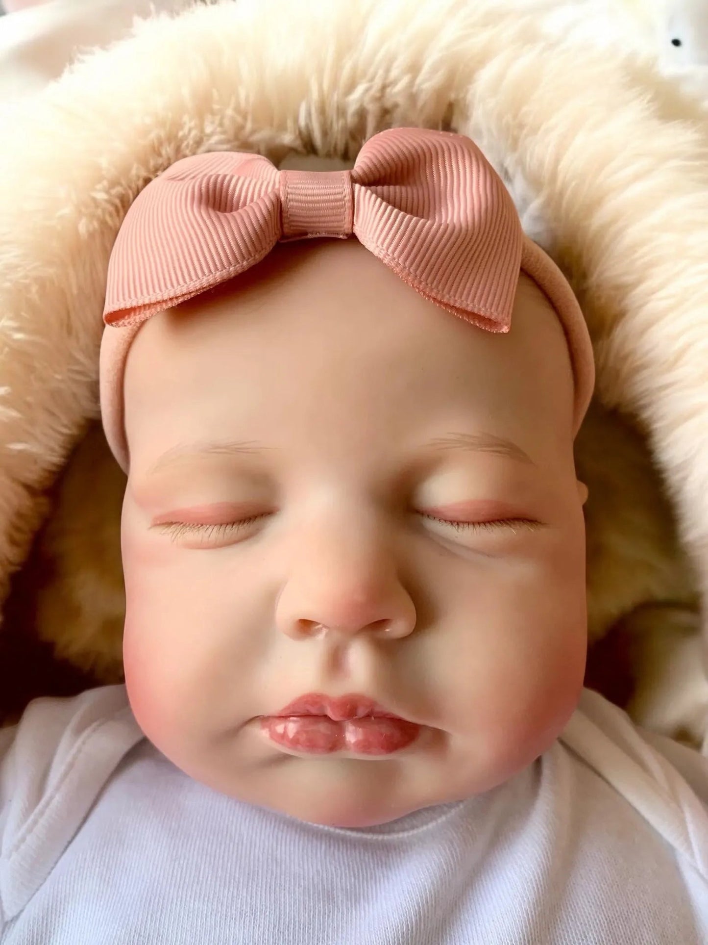 Layla – Realistic Closed-Eyed Reborn Baby Girl Doll | Handcrafted Newborn from the UK