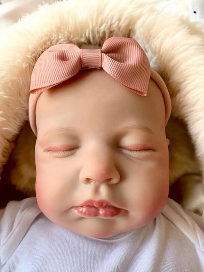Layla – Realistic Closed-Eyed Reborn Baby Girl Doll | Handcrafted Newborn from the UK