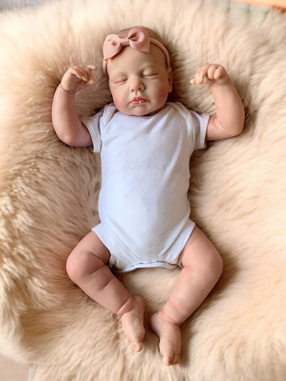 Layla – Realistic Closed-Eyed Reborn Baby Girl Doll | Handcrafted Newborn from the UK