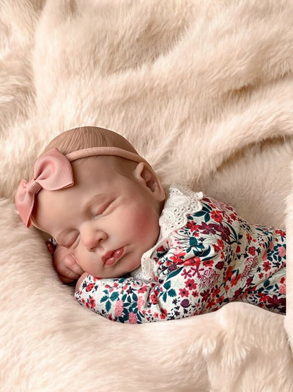 Layla – Realistic Closed-Eyed Reborn Baby Girl Doll | Handcrafted Newborn from the UK