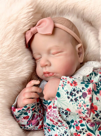 Layla – Realistic Closed-Eyed Reborn Baby Girl Doll | Handcrafted Newborn from the UK