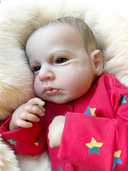 Leo – Open Eyed Reborn Baby Doll | Realistic Newborn Boy – Crafted with Care in the UK