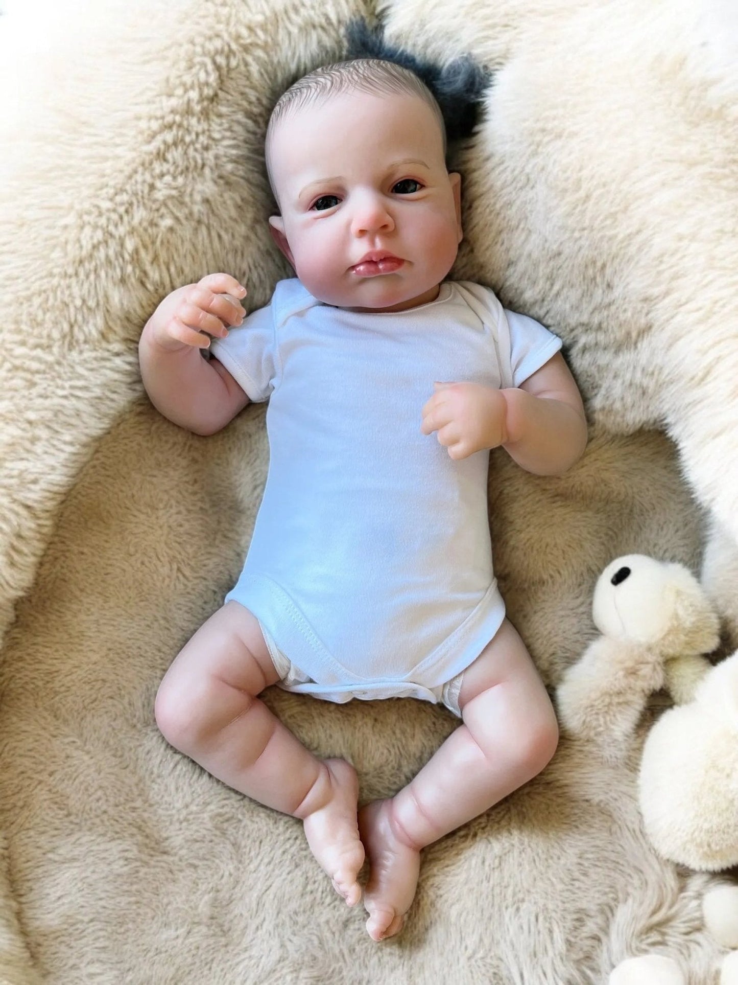 Leo – Open Eyed Reborn Baby Doll | Realistic Newborn Boy – Crafted with Care in the UK