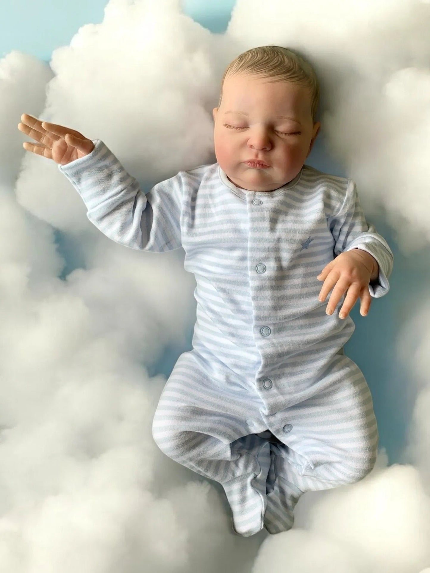 Liam – Closed Eyed Reborn Baby Doll | Realistic Newborn Boy – Crafted with Care in the UK