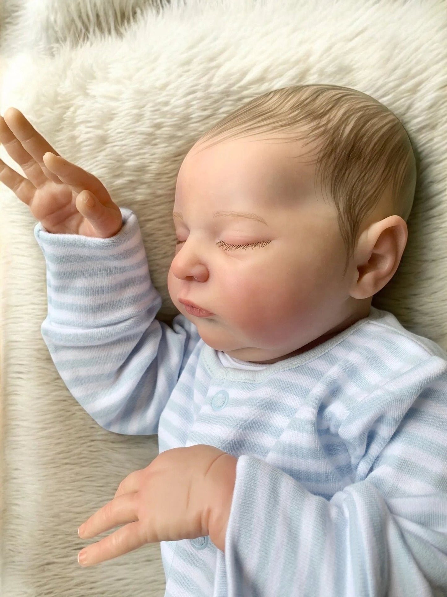Liam – Closed Eyed Reborn Baby Doll | Realistic Newborn Boy – Crafted with Care in the UK