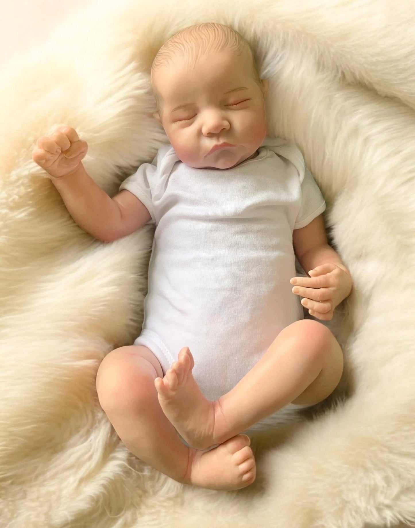 Logan – Closed Eyed Reborn Baby Doll | Realistic Newborn Boy – Crafted with Care in the UK