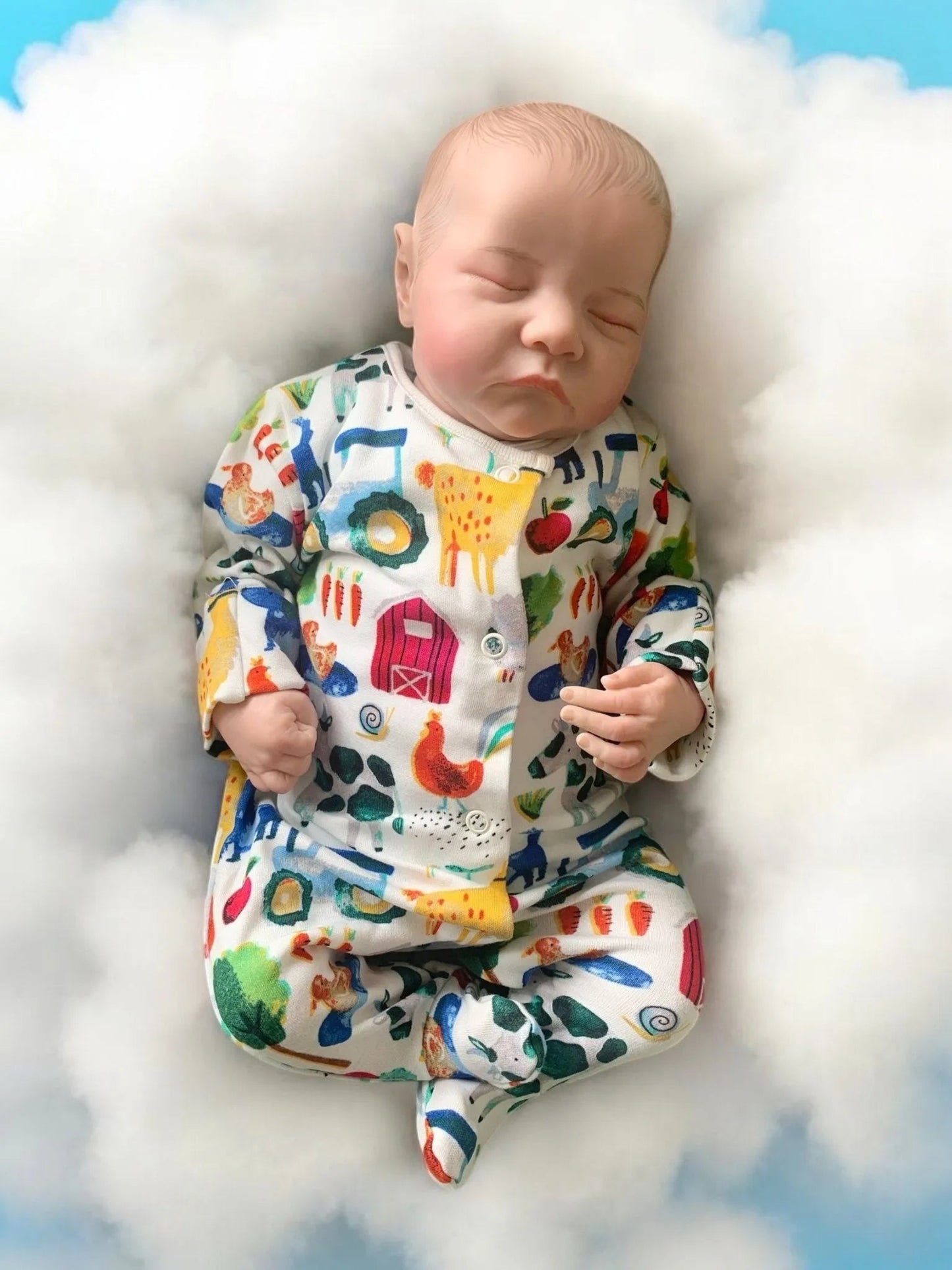 Logan – Closed Eyed Reborn Baby Doll | Realistic Newborn Boy – Crafted with Care in the UK