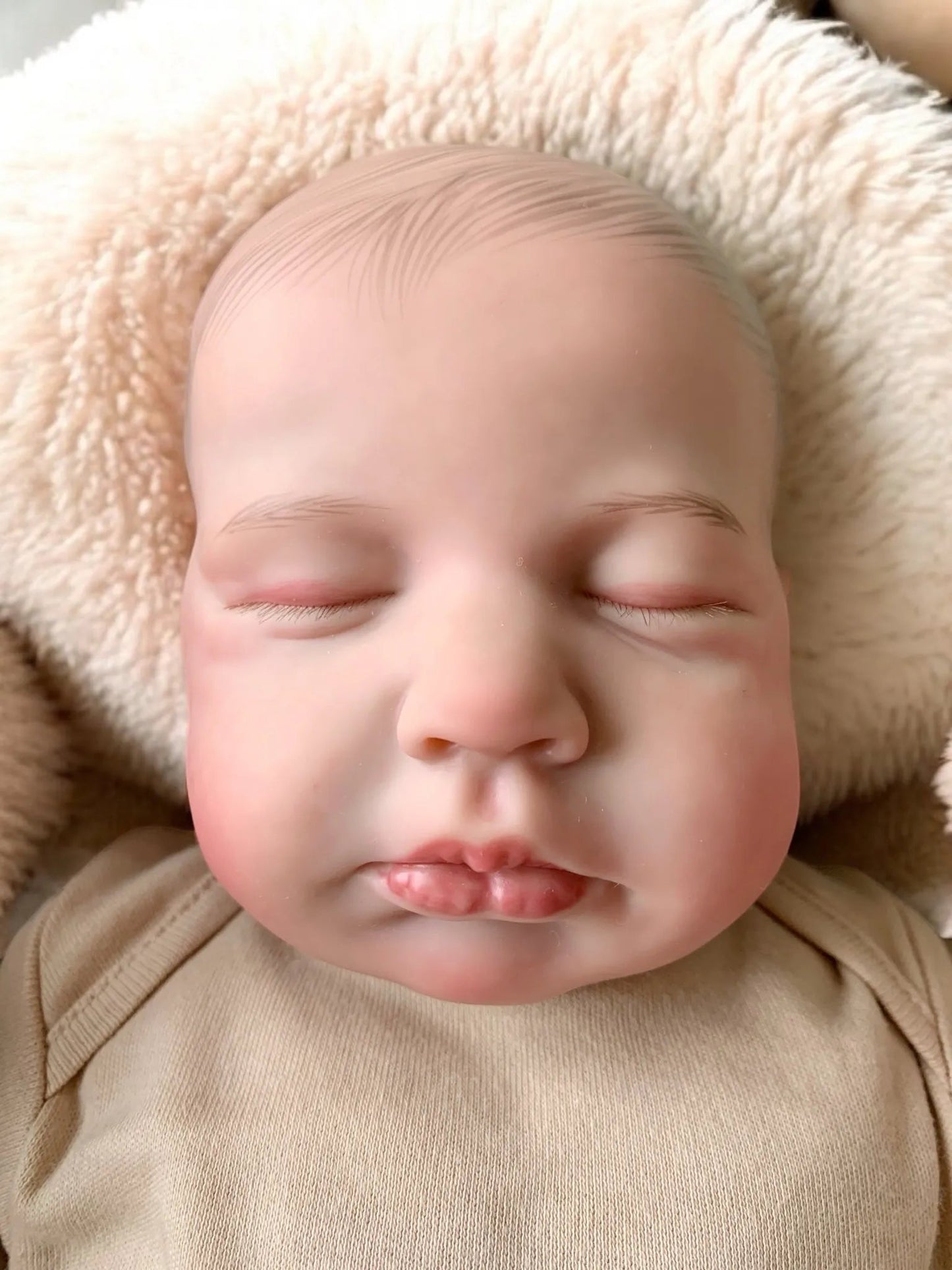 Louis – Closed Eyed Reborn Baby Doll | Realistic Newborn Boy – Crafted with Care in the UK