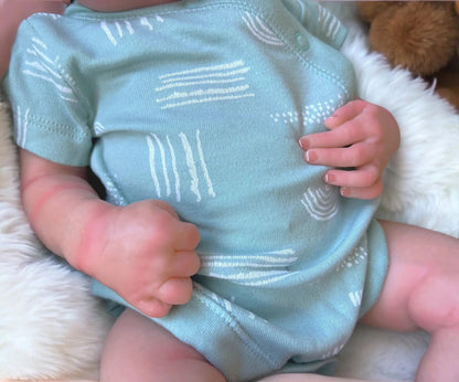 Luca – Open Eyed Reborn Baby Doll | Realistic Newborn Boy – Crafted with Care in the UK