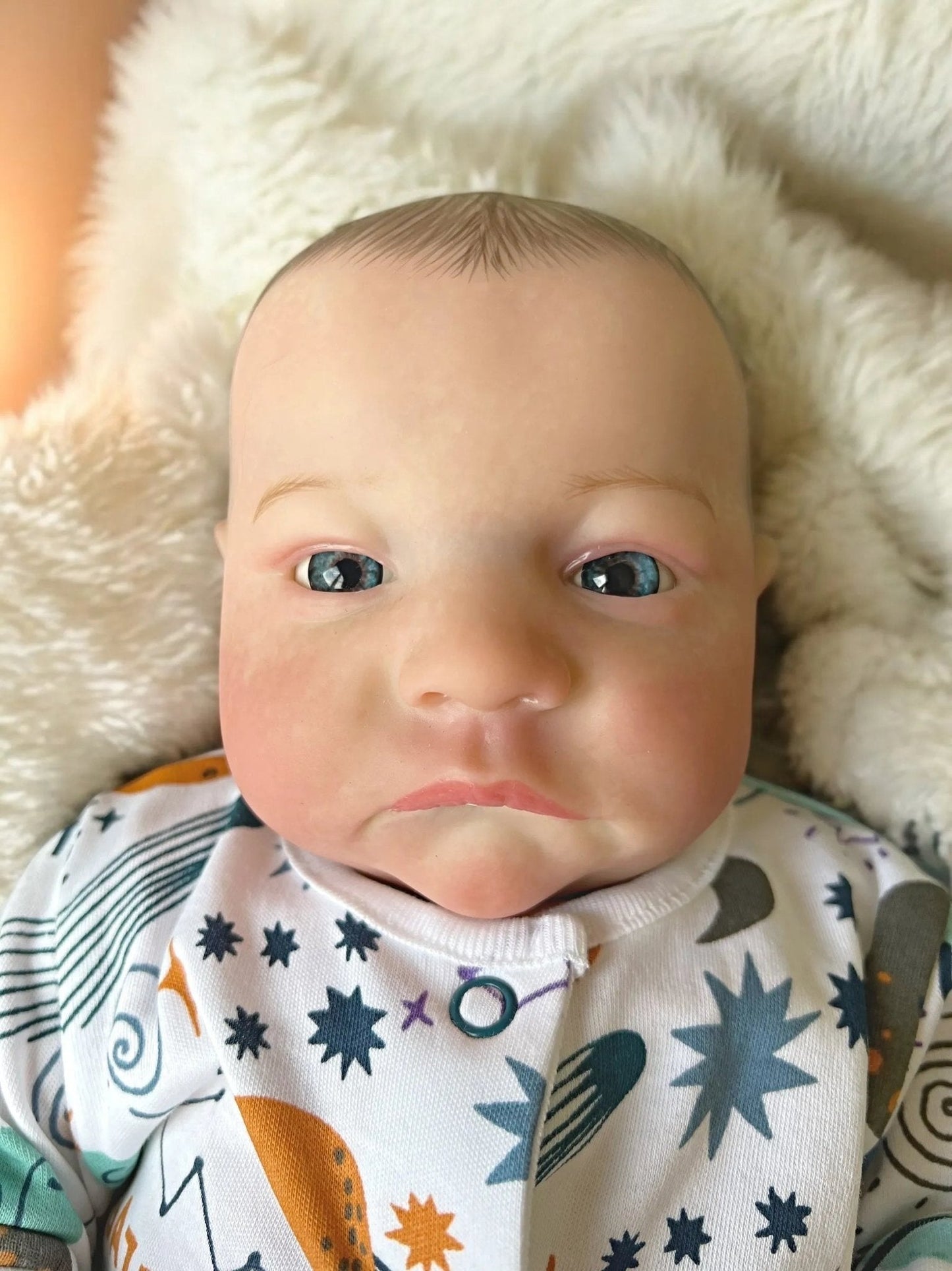 Luca – Open Eyed Reborn Baby Doll | Realistic Newborn Boy – Crafted with Care in the UK