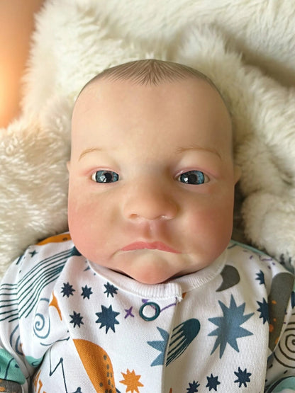 Luca – Open Eyed Reborn Baby Doll | Realistic Newborn Boy – Crafted with Care in the UK
