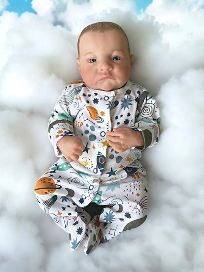 Luca – Open Eyed Reborn Baby Doll | Realistic Newborn Boy – Crafted with Care in the UK