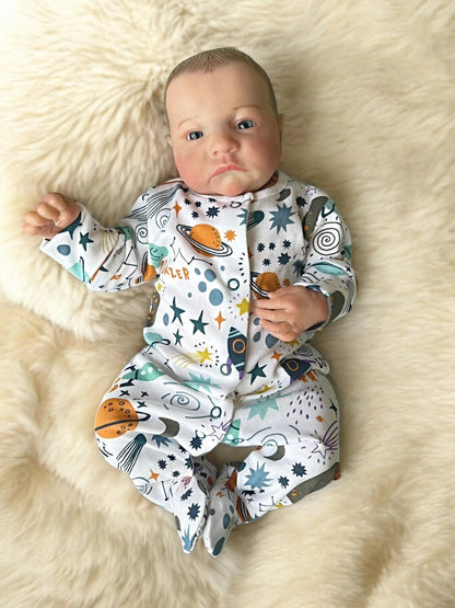 Luca – Open Eyed Reborn Baby Doll | Realistic Newborn Boy – Crafted with Care in the UK