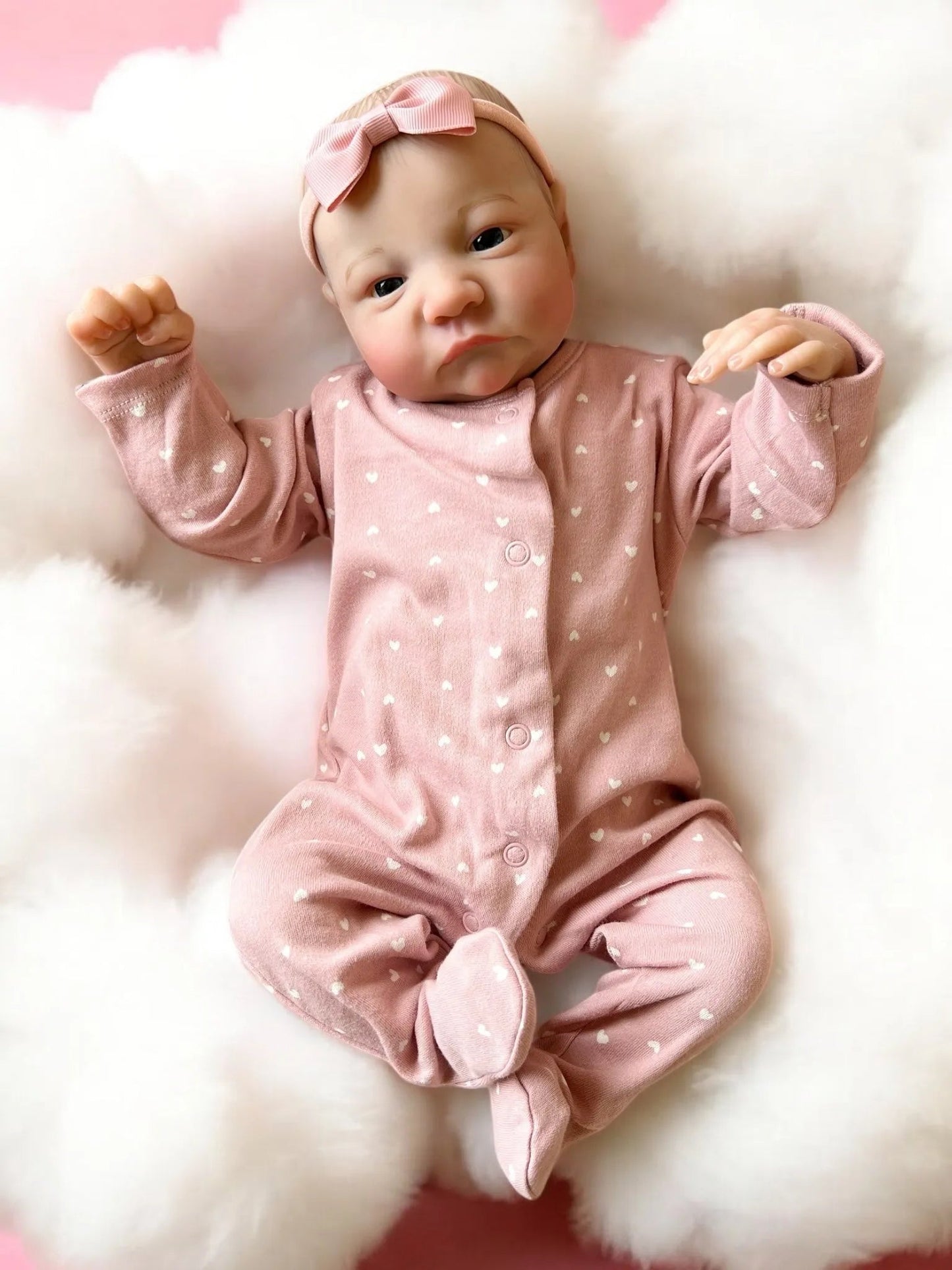 Lucy – Open Eyed Reborn Baby Doll | Realistic Newborn Girl – Crafted with Care in the UK