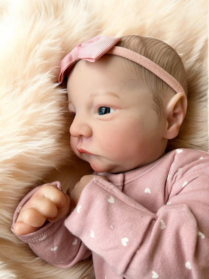 Lucy – Open Eyed Reborn Baby Doll | Realistic Newborn Girl – Crafted with Care in the UK