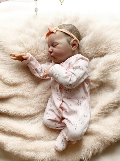 Luna – Closed Eyed Reborn Baby Doll | Realistic Newborn Girl – Crafted with Care in the UK
