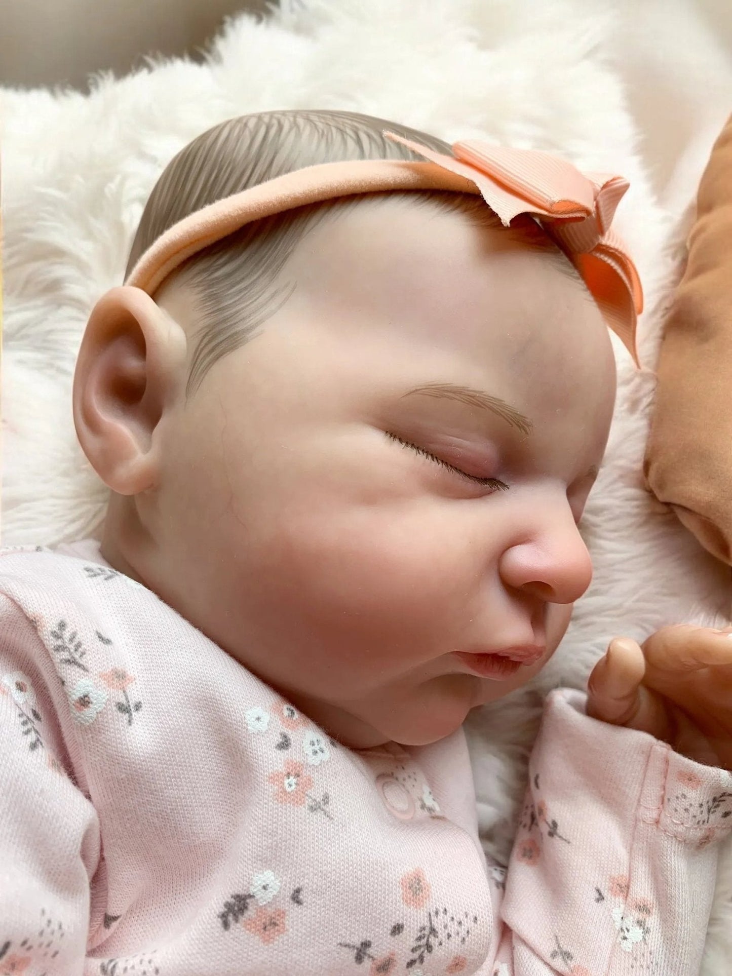 Luna – Closed Eyed Reborn Baby Doll | Realistic Newborn Girl – Crafted with Care in the UK