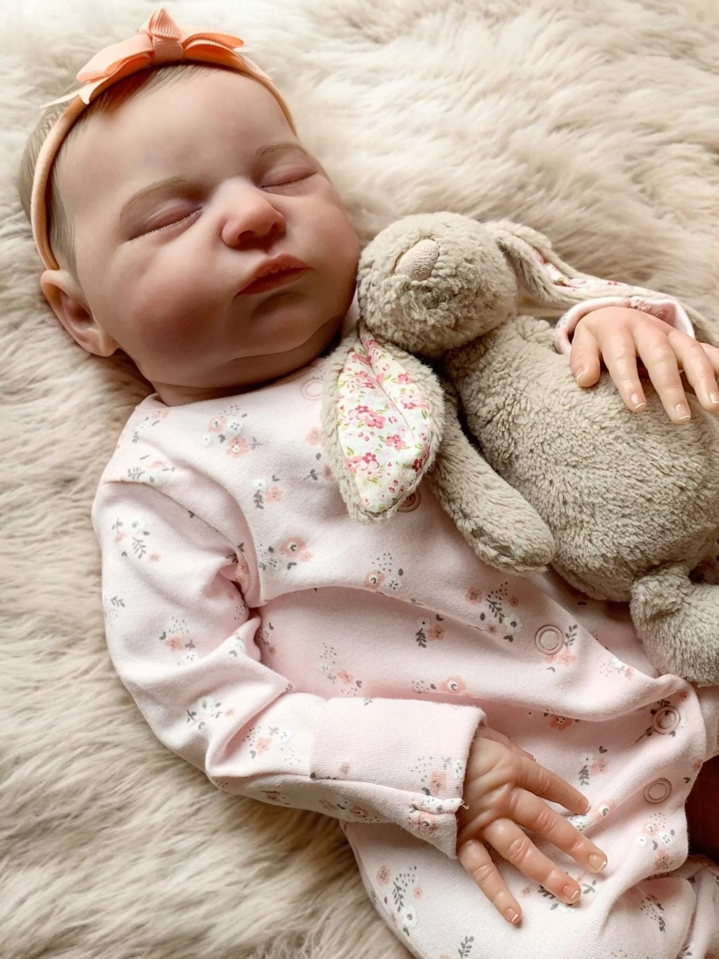 Luna – Closed Eyed Reborn Baby Doll | Realistic Newborn Girl – Crafted with Care in the UK