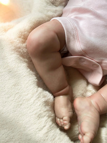 Lyla – Closed Eyed Biracial Reborn Baby Doll | Realistic Newborn Girl – Crafted with Care in the UK